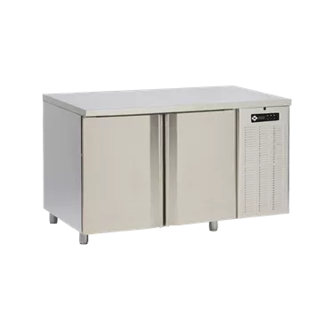 Refrigerator electric tabletop GN 1/1, 2 doors, with sink and rim, stainless steel, 230 V OOP | RM - SCH 2D DSL